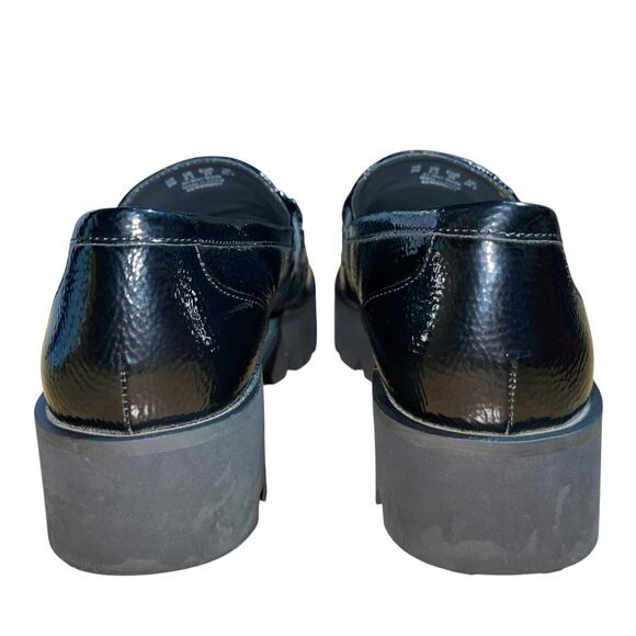 Franco Sarto Loafers Black Platform Chunky - Picture 4 of 9